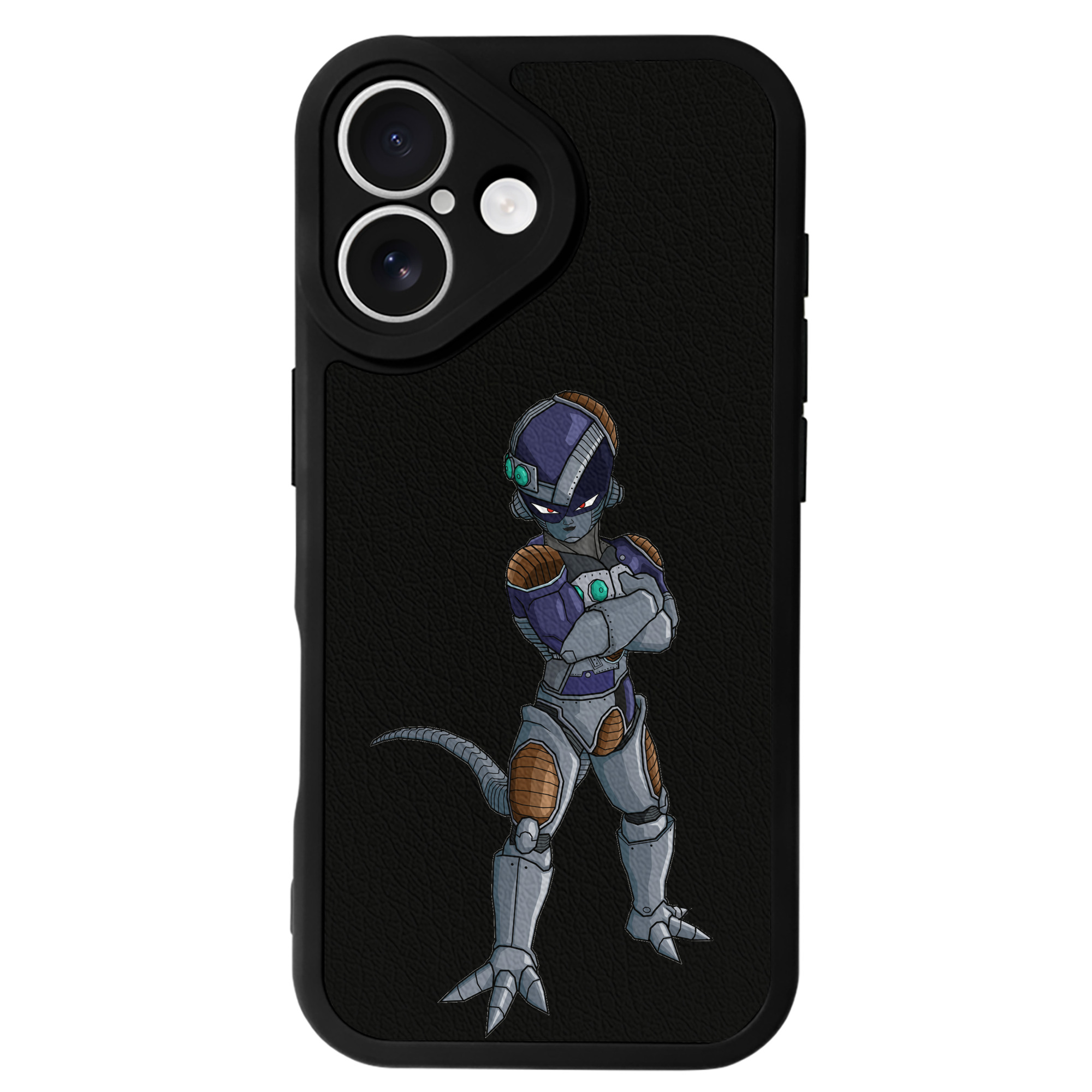 （画像用） ドラゴンボール フリーザ DRAGON BALL Frieza 【iPhone 16シリーズ対応】シリコンスマホケース（レザー調） 材質：シリコン